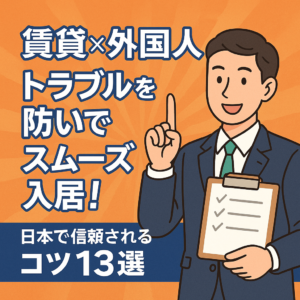 【賃貸×外国人】トラブルを防いでスムーズ入居！日本で信頼されるコツ13選